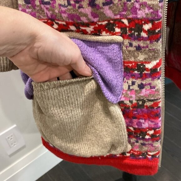 Kooi Knitwear Knit Jacket Wool colorful - Picture 8 of 16